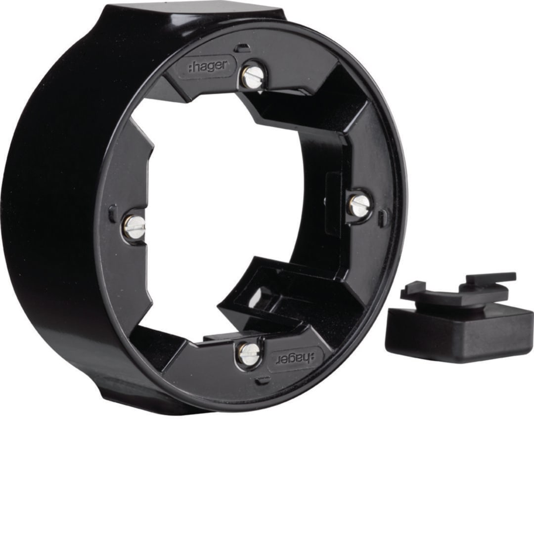 HAGER BOCCHIOTTI - CORNICE 1P A PARETE NERO LUC.