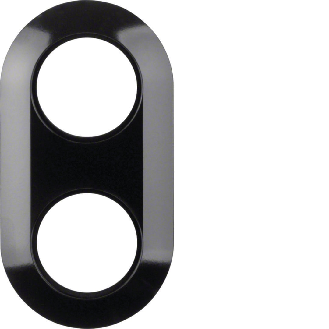 HAGER BOCCHIOTTI - CORNICE 2P SERIE 1930 NERO LUCIDO