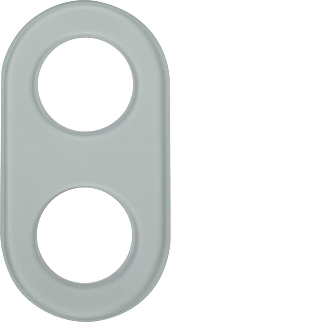 HAGER BOCCHIOTTI - CORN.IN VETRO 2P SERIE GLAS CHIARO LUC.