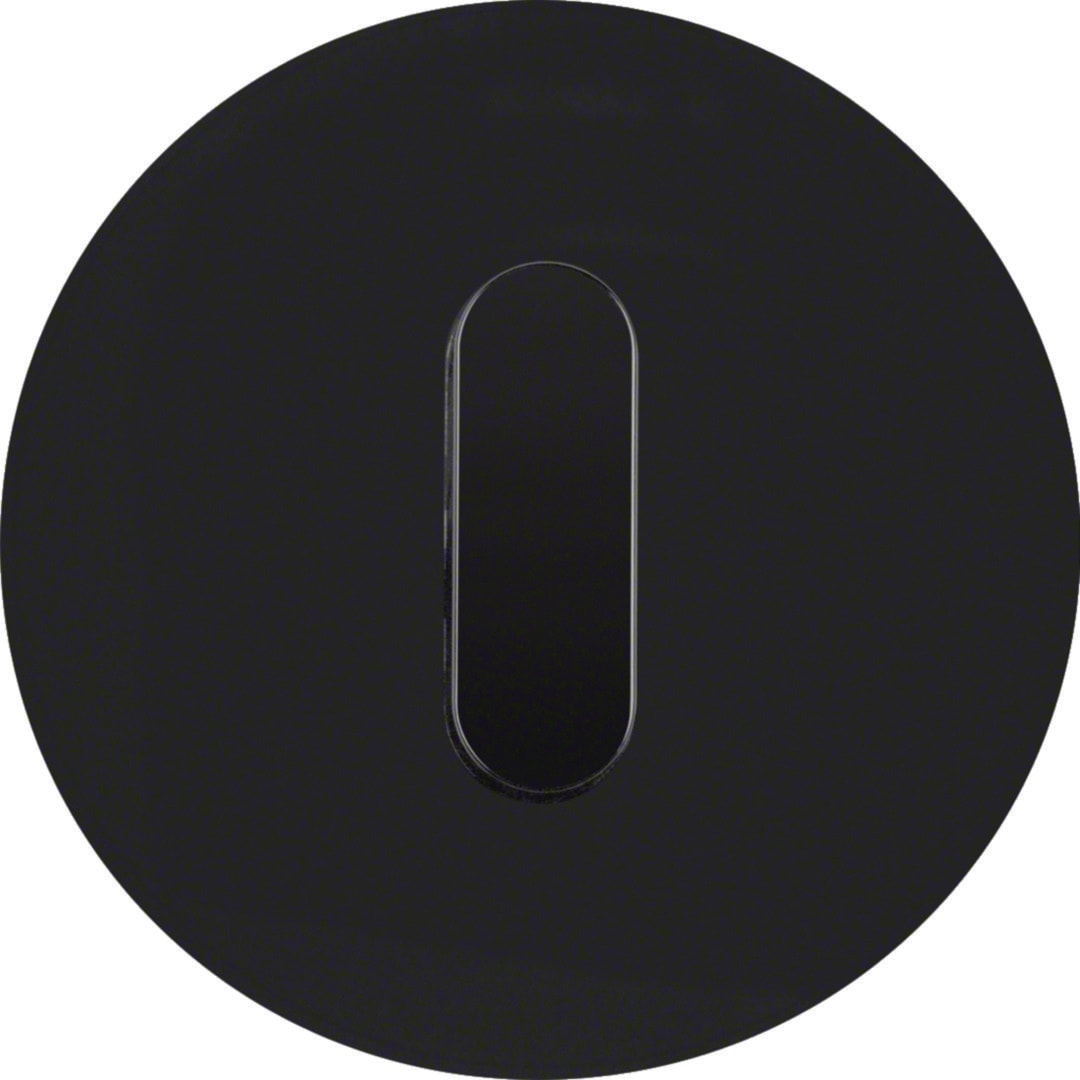 HAGER BOCCHIOTTI - Placca+travrs. x int/puls.R.Glass nero