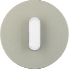 HAGER BOCCHIOTTI - Placca+travrs. x int/puls.R.Glass inox b