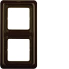 HAGER BOCCHIOTTI - CORNICE 2P WG UP IP44 MARRONE LUCIDO