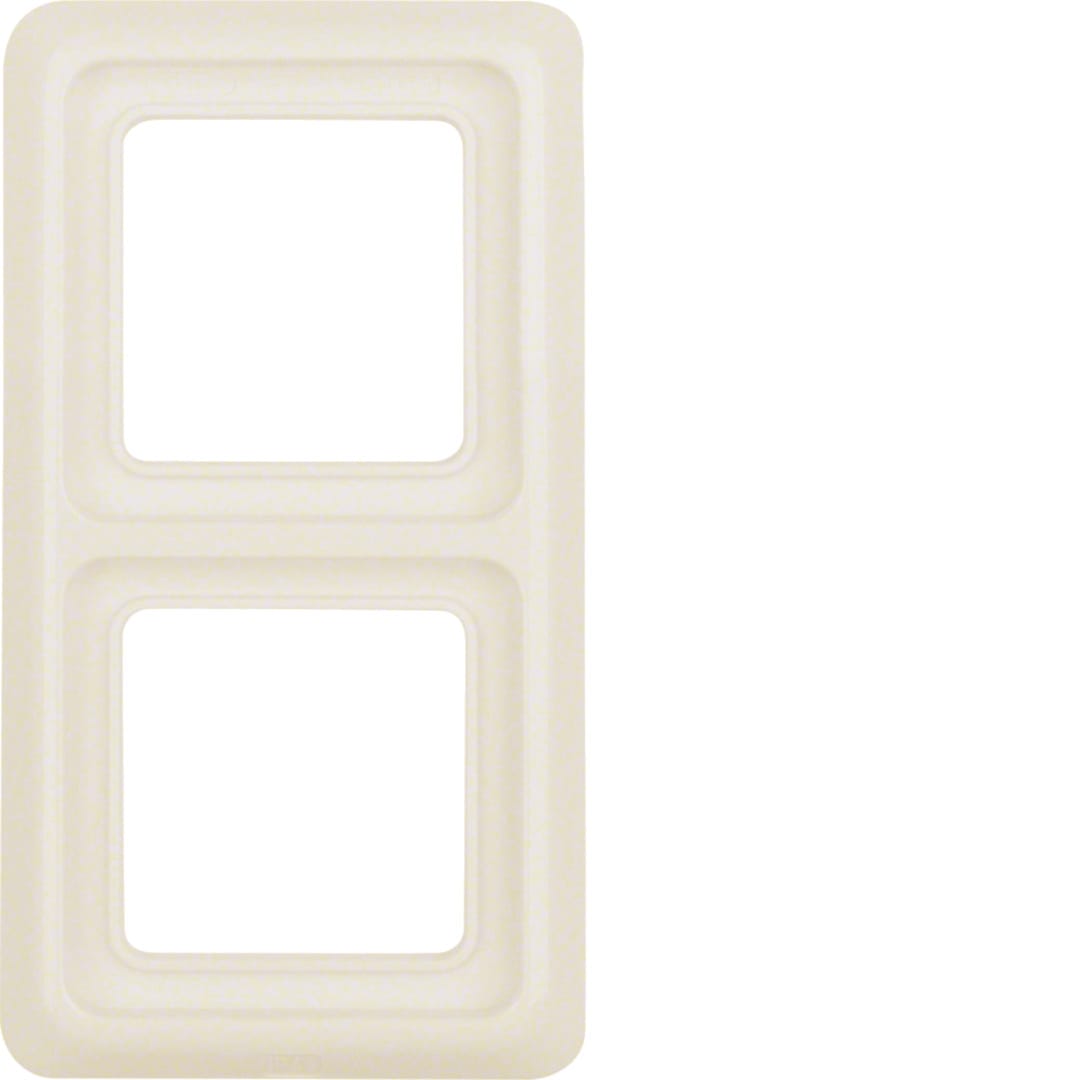 HAGER BOCCHIOTTI - CORNICE 2P WG UP IP44 BIANCO LUCIDO