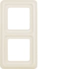 HAGER BOCCHIOTTI - CORNICE 2P WG UP IP44 BIANCO LUCIDO