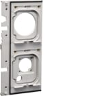 HAGER BOCCHIOTTI - Portapresa di ricambio grigio M3M2 con chiave per stazioni witty start