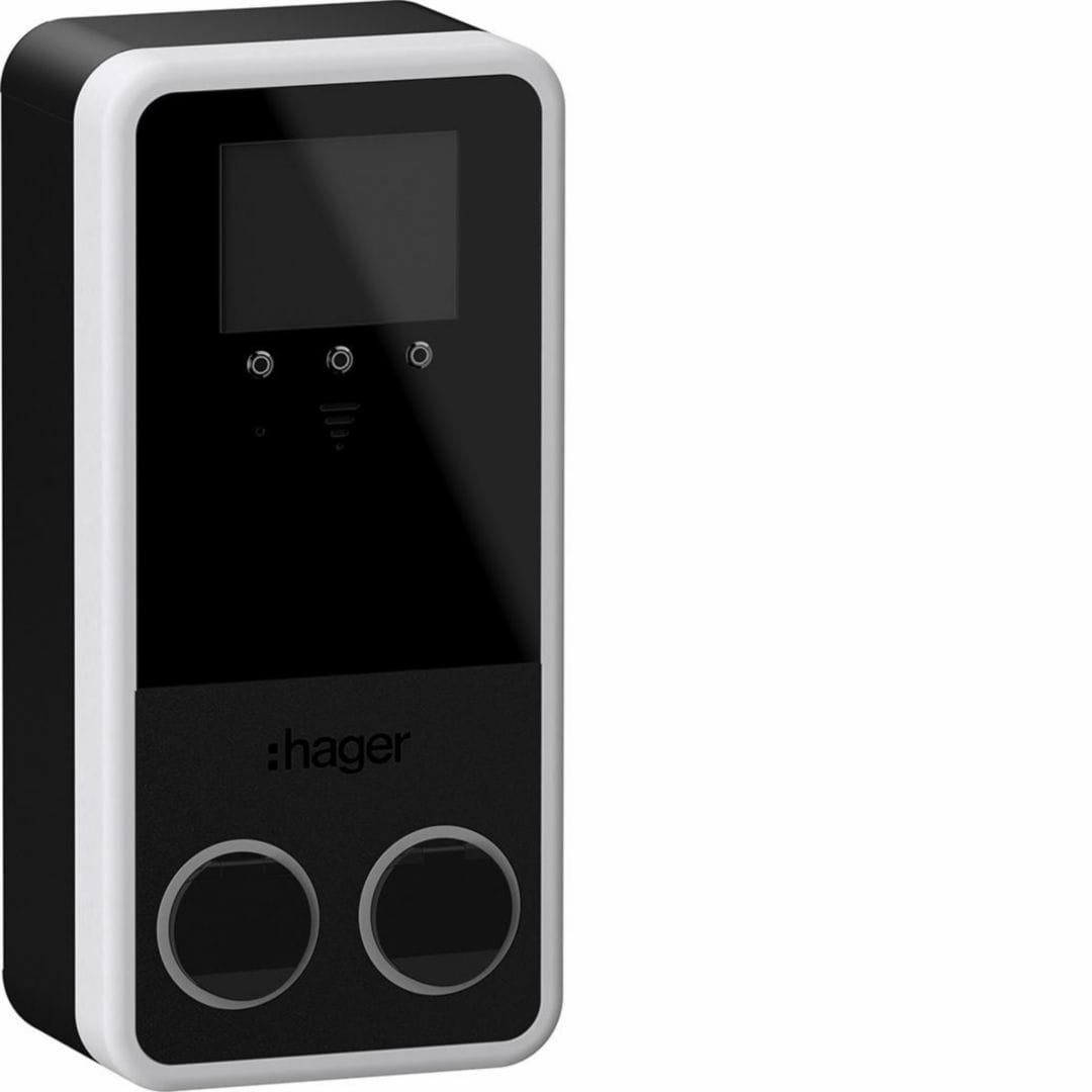 HAGER BOCCHIOTTI - EVCS WITTY PRK 2X22KW 3P T2S RFID IP PAR