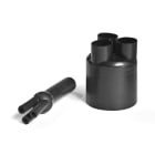 HELLERMANNTYTON - PREFORMATO 3 VIE COLLANTE 320-1-B8W2