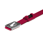HELLERMANNTYTON - Fascetta INOX 7,9x362 RFID UHF rosso MBT14