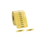 HELLERMANNTYTON - TARGHETTA POLIURETANO 20X51MM GIALLO