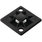 HELLERMANNTYTON - Basetta adesiva/vite 20 x 20 nero QM20A