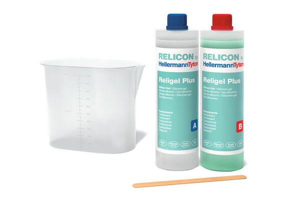 HELLERMANNTYTON - Gel bicomponente verde 1000ml Religel Plus