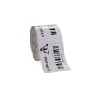HELLERMANNTYTON - Etichetta termico nastro bianco 100mm x 50m