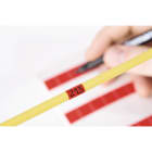 HELLERMANNTYTON - AUTOLAMINANTE MANUALE ROSSO 25X76 60PZ