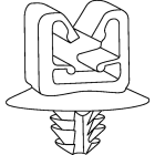 HELLERMANNTYTON - CLIP FISSAGGIO A PINO PA66HIRHS HC48FT5 151-01405