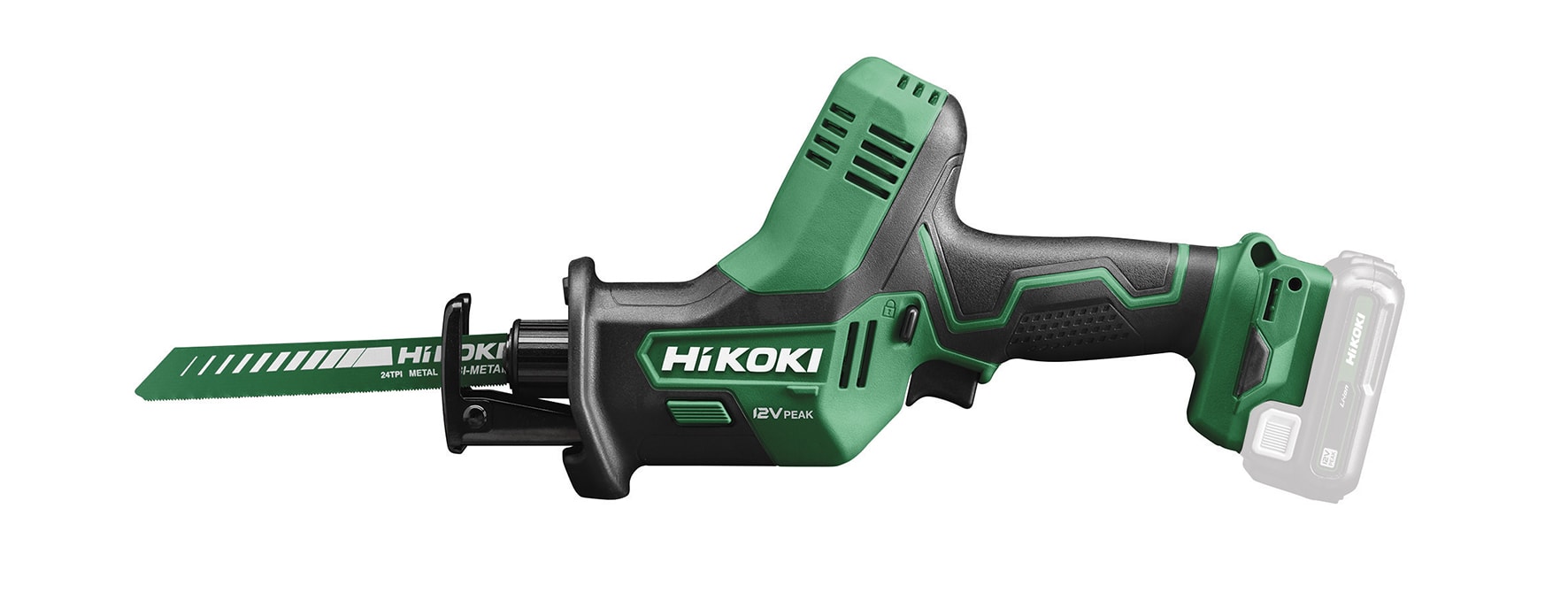 HIKOKI POWER TOOLS - Seghetto Dritto 12V, Solo Corpo - 50Mm - Brushed - Scatola Di Cartone - Dimensioni Confezione Singola: 363X171X101 Mm (Lxwxh) - Peso Confezione Singola: 1,2 Kg