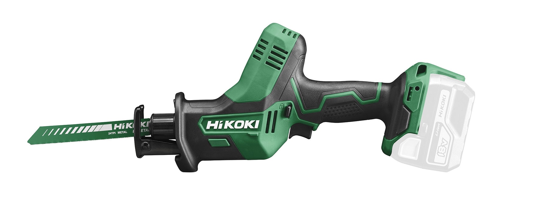 HIKOKI POWER TOOLS - Seghetto dritto 18V, solo corpo, Valigetta Stackable.