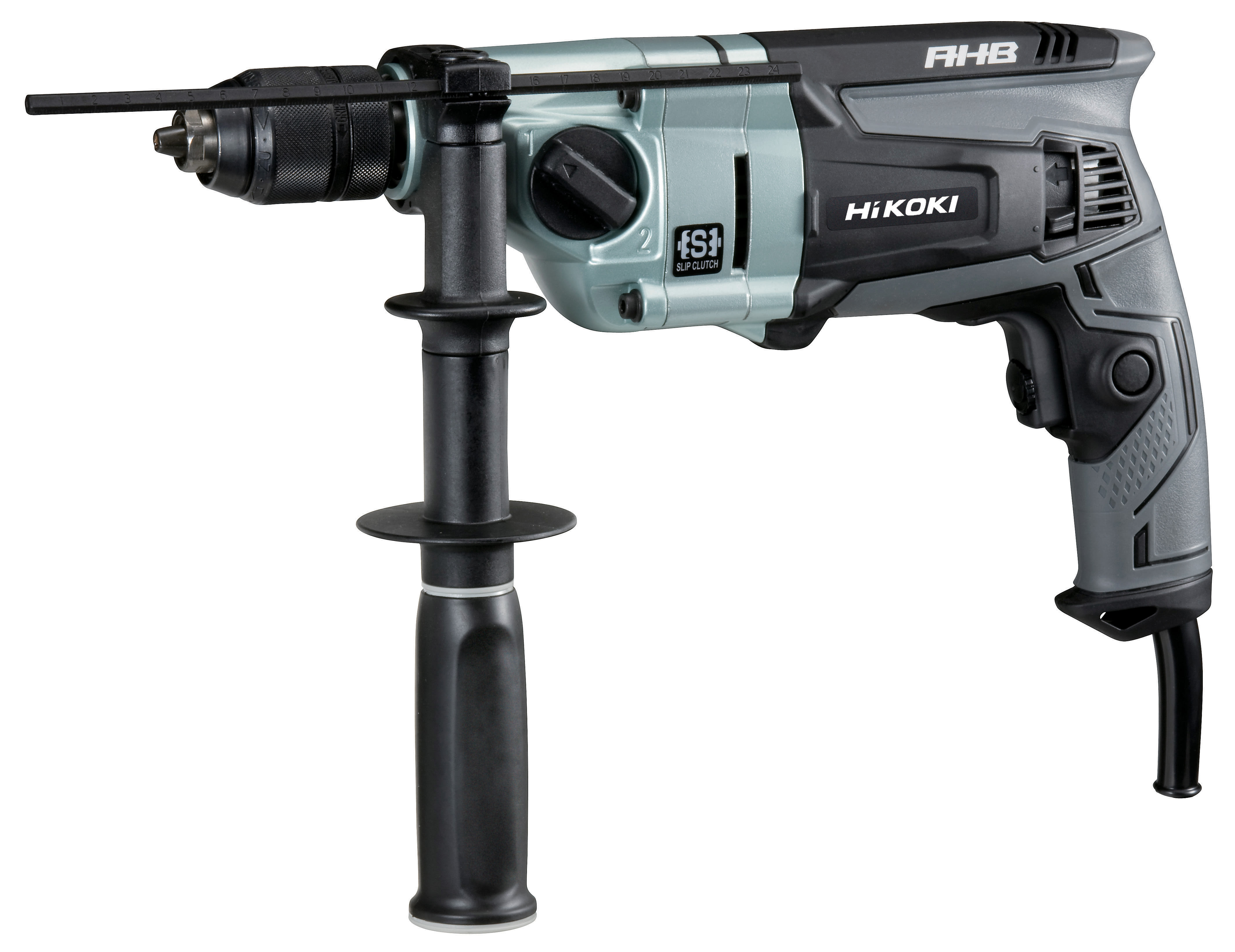 HIKOKI POWER TOOLS - Trapano Rotativo 860W, 0-3.000 giri/min, 66Nm, 2 Velocit?, Regolazione elettronica, Reversibile, Frizione meccanica, Mandrino Autoserrante 1,5-13mm D13VLWDZ