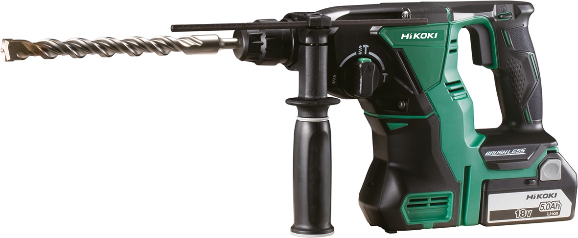 HIKOKI POWER TOOLS - TASSELL. SDS-PLUS, 18V-26MM, 2X5.0AH DH18DBLWPZ