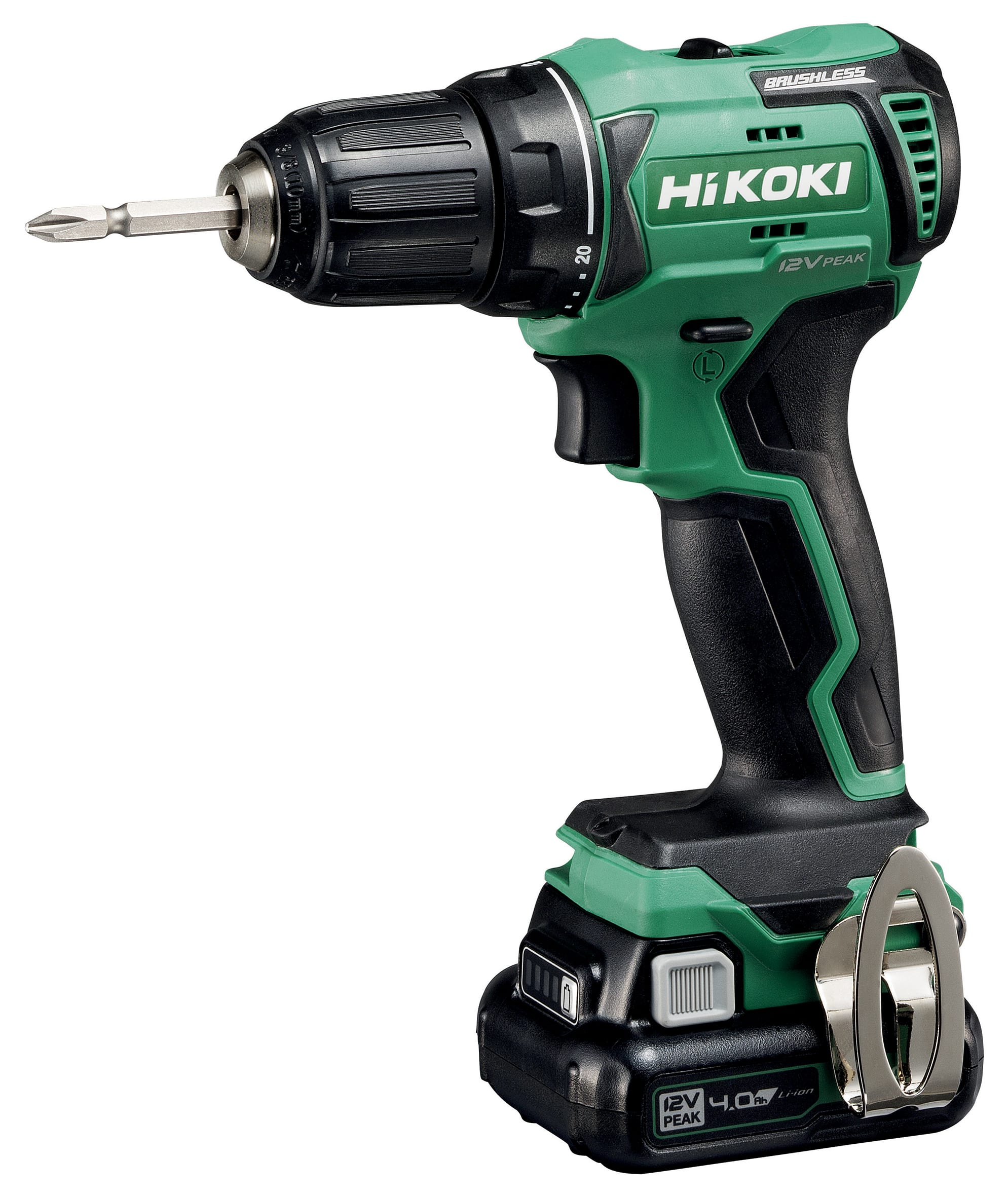 HIKOKI POWER TOOLS - Trapano Avvitatore 12V, 40Nm, Brushless, 2 X 4.0Ah - 10Mm - 40Nm - Brushless - Scatola Di Cartone - Dimensioni Confezione Singola: 295X395X158 Mm (Lxwxh) - Peso Confezione Singola: 3,4 Kg