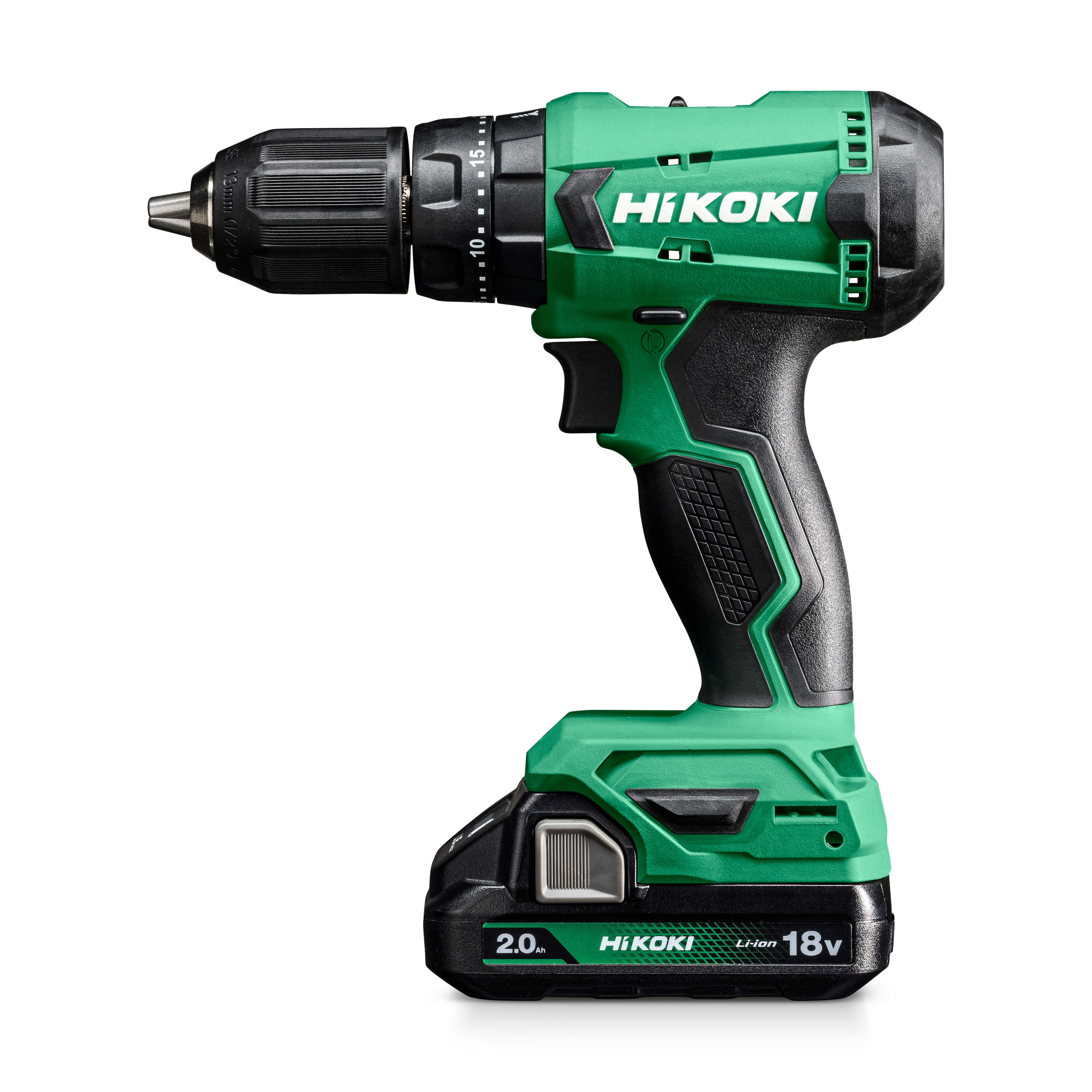 HIKOKI POWER TOOLS - Trapano avvitatore c/percussione 18V, 50Nm, 2 x 2.0Ah, Valigetta.