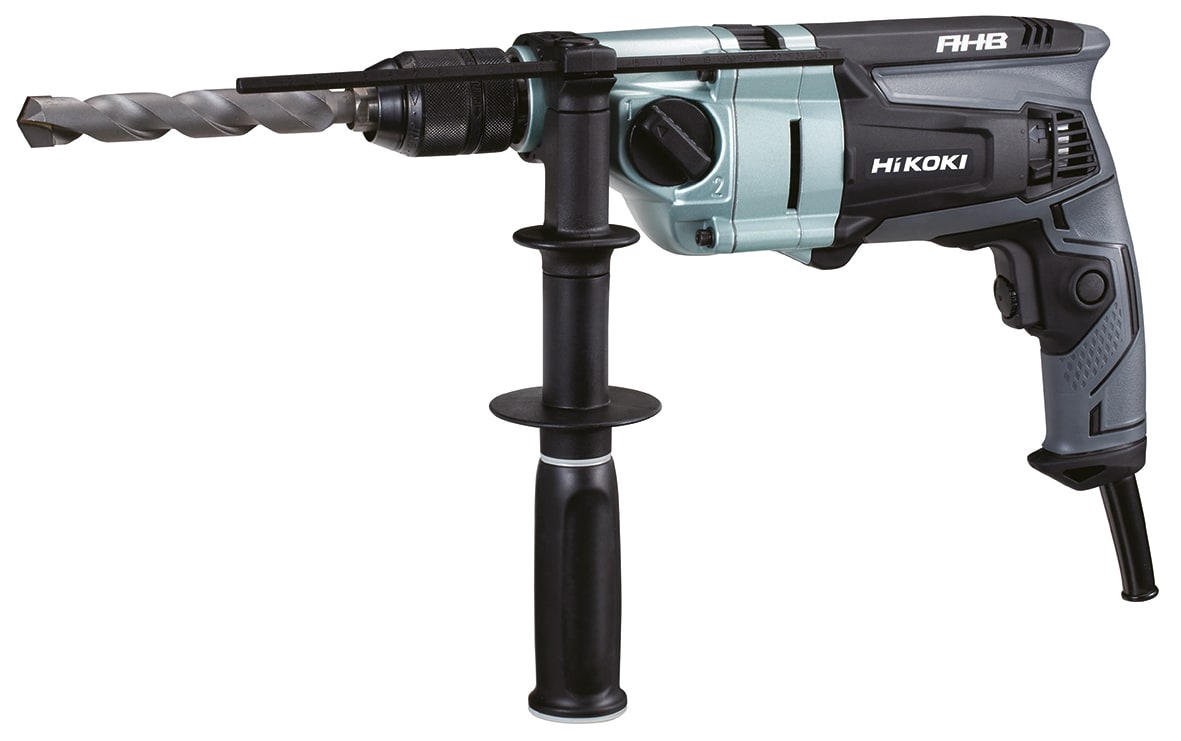 HIKOKI POWER TOOLS - Trapano Percussione, 1.120W, 0-3.000g/min, 2Velocit?, Frizione, Regolazione Elettronica, Reversibile, Mandrino Autoserrante 1,5-13mm.