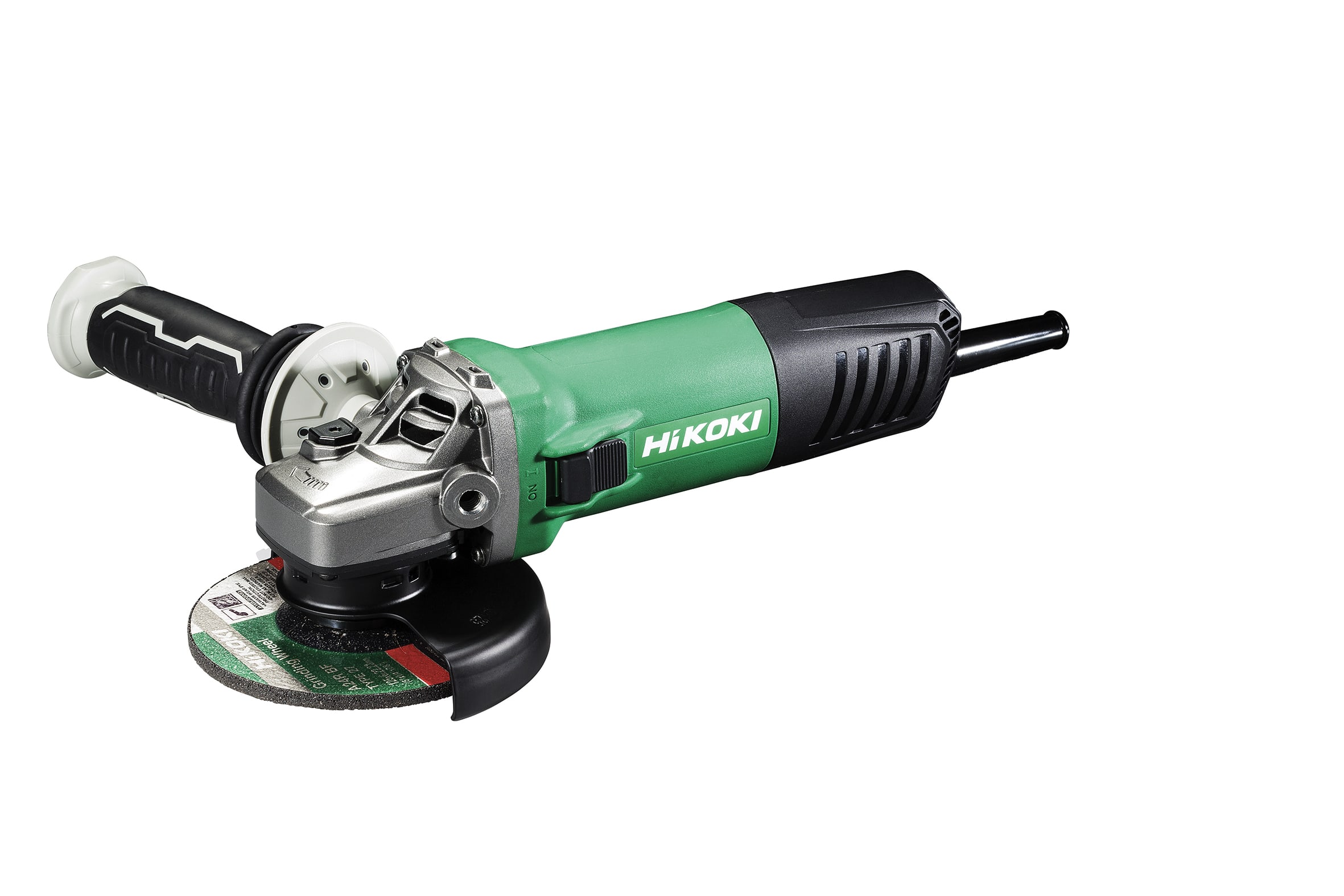 HIKOKI POWER TOOLS - Smerigliatrice Angolare 1.400W, 11.500 giri/min, Diametro 125mm, Disco Abrasivo, ZVRP, Impugnatura antivibrante, valigetta.