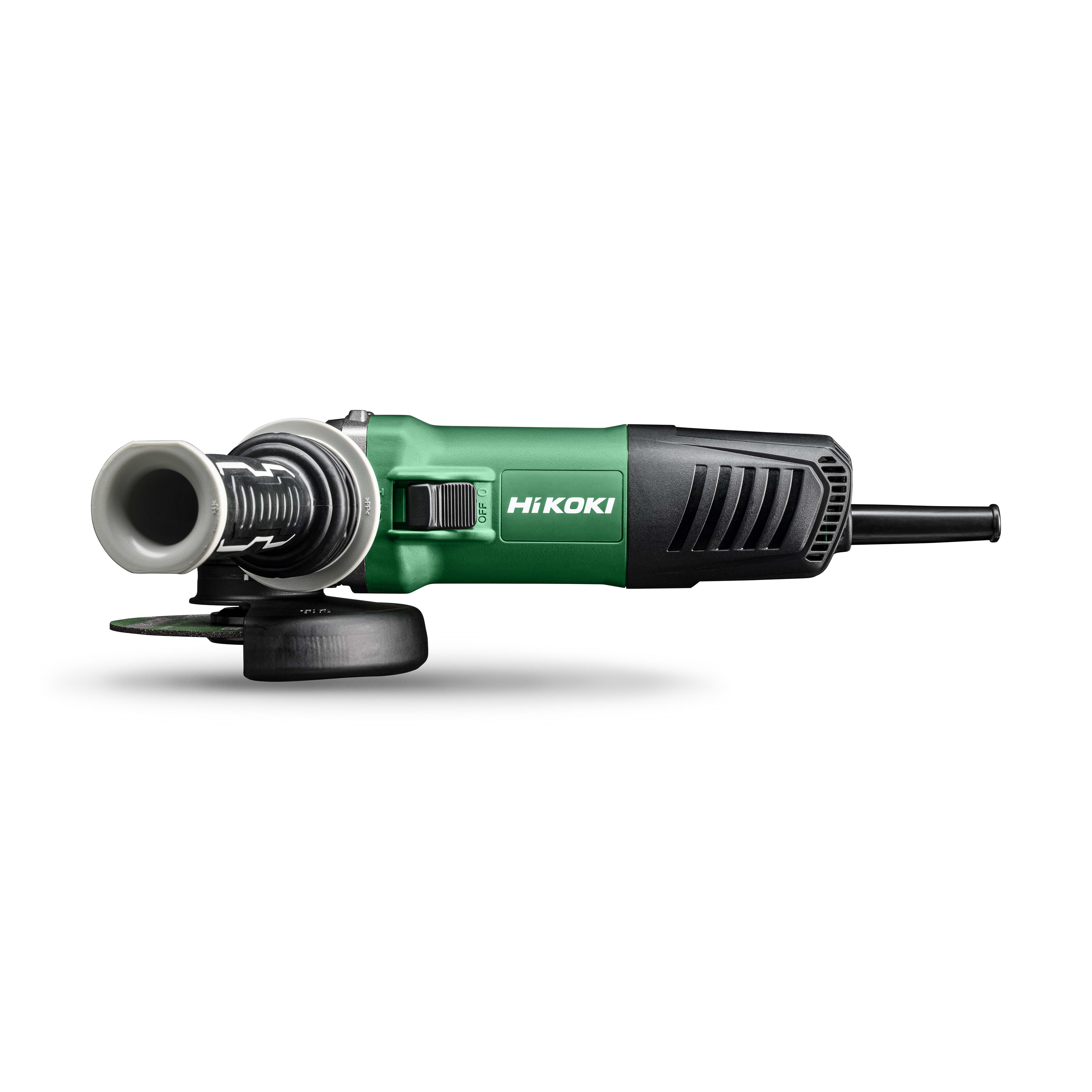 HIKOKI POWER TOOLS - Smerigliatrice Angolare 1.200W, 11.500 giri/min, Diametro 125mm, Disco Abrasivo, Disco Diamantato.