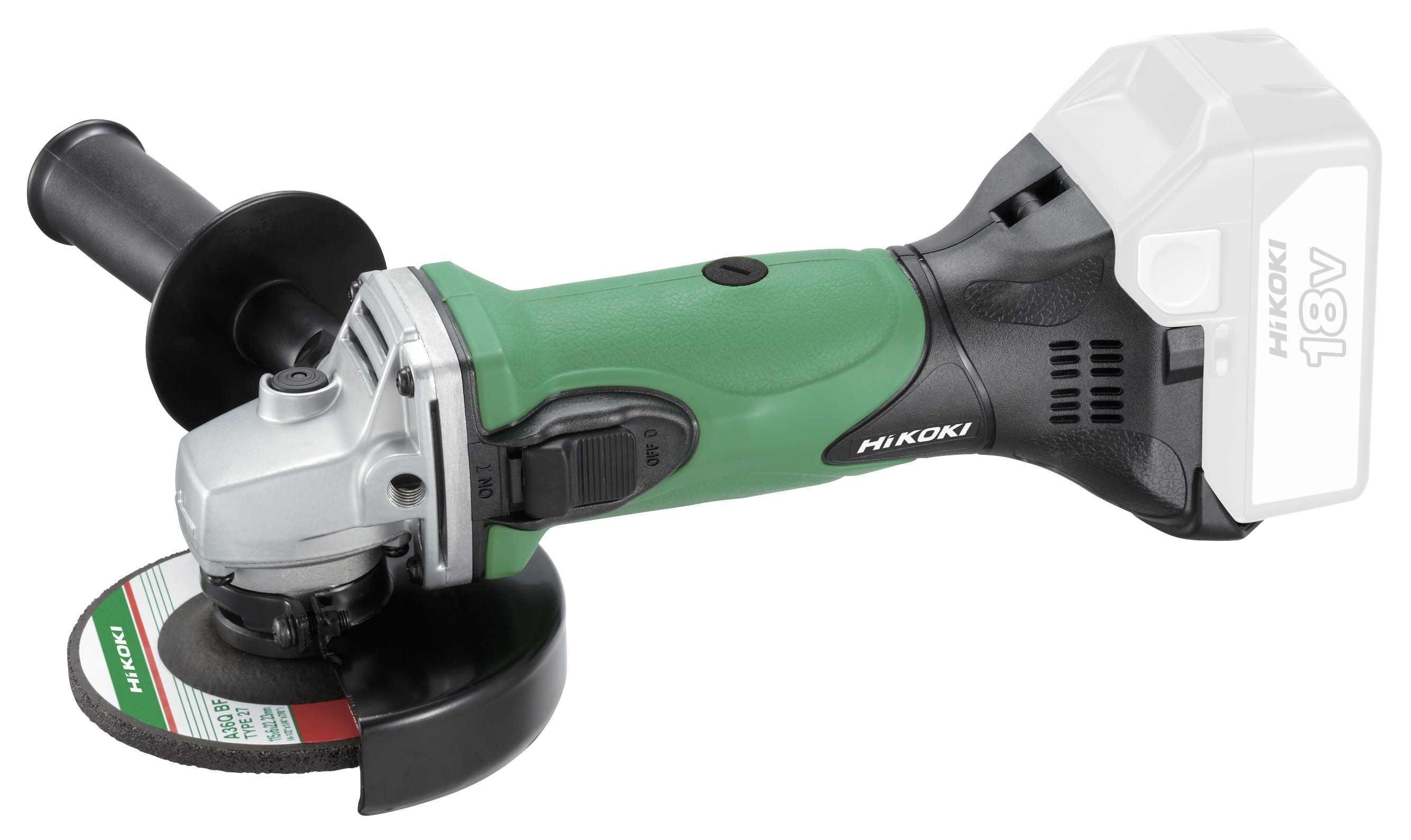 HIKOKI POWER TOOLS - Smerigliatrice Angolare 18V, Diametro 115mm, solo corpo, Valigetta Stackable.