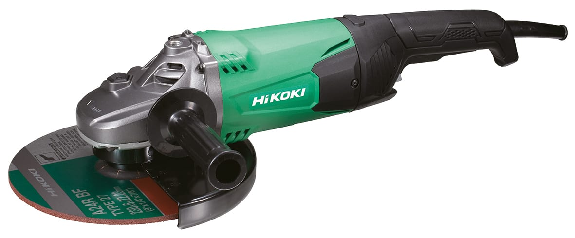 HIKOKI POWER TOOLS - Smerigliatrice Angolare 2.000W, 6.600 giri/min, Diametro 230mm, 5,2Kg.