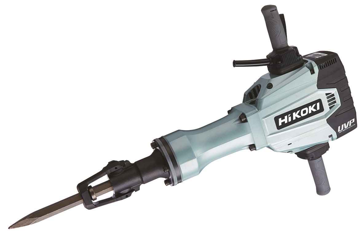 HIKOKI POWER TOOLS - Martello Demolitore, Attacco Esagonale 28,5Mm, 2.000W, 57,7J Epta, 32Kg, Uvp - Hex-28Mm - 32Kg - 57.7J - Brushed - Valigetta - Dimensioni Confezione Singola: 675X575X270 Mm (Lxwxh)