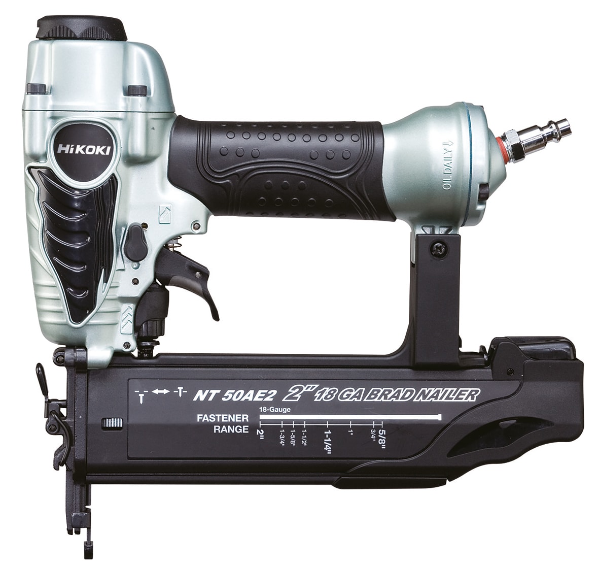 HIKOKI POWER TOOLS - Groppinatrice Pneumatica 18 GA, groppini Diametro 1~1,25mm, Groppini L 16~50mm, carica groppini 100, 1Kg, Valigetta.