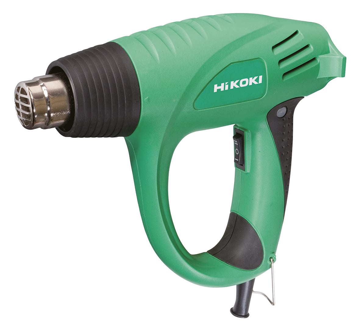 HIKOKI POWER TOOLS - Termosoffiatore 2.000W, 2 regolazioni temperatura (loW, 450 C gradi- high 600 C gradi), include 5 accessori, Valigetta.