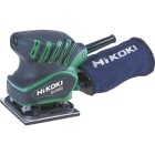 HIKOKI POWER TOOLS - Levigatrice Orbitale 200W, Platorello con pinze 110 x 100mm, 14.000 giri/min, orbita 1,5mm, Sacchetto aspirazione.