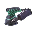 HIKOKI POWER TOOLS - Levigatrice Rotorbitale 230W, PlatorelloVelcro Diametro 125mm, 7.000-12.000 giri/min, orbita 3,2mm, Sacchetto aspirazione, Valigetta.