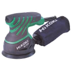 HIKOKI POWER TOOLS - Levigatrice Rotorbitale 230W, PlatorelloVelcro Diametro 125mm, 12.000 giri/min, orbita 3,2mm, Sacchetto aspirazione.