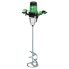 HIKOKI POWER TOOLS - Miscelatore 1.600W, 650 giri/min 2 Velocit?, Regolazione Elettronica, attacco Frusta M14 (completo di Frusta Diametro 160mm)