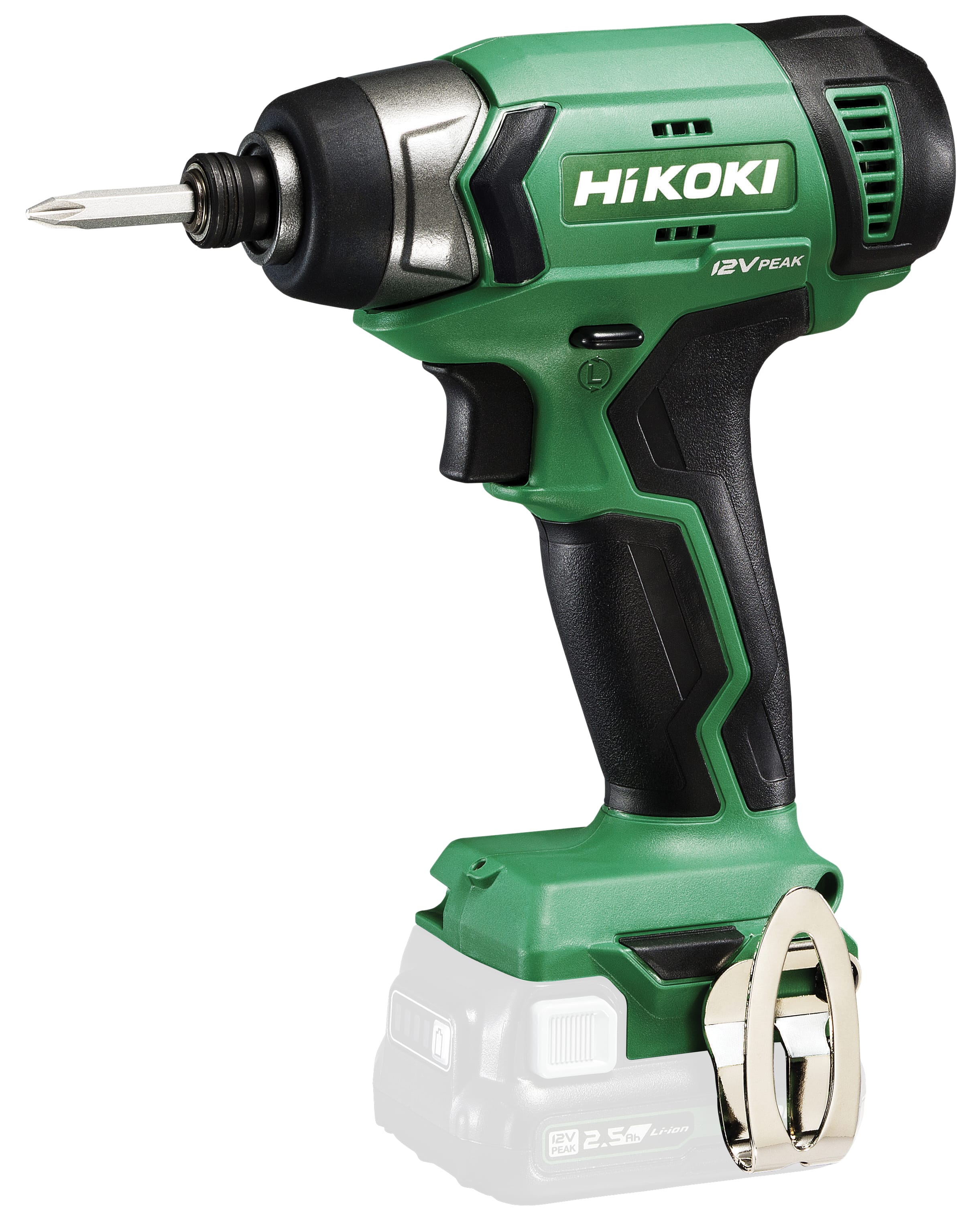 HIKOKI POWER TOOLS - Avvitatore A Impulsi 12V, 110Nm, Attacco Esagonale 1/4'', Solo Corpo - Hex1/4'' - 110Nm - Brushed - Scatola Di Cartone - Dimensioni Confezione Singola: 185X245X98 Mm (Lxwxh) - Peso Confezione Singola: 1,1 Kg
