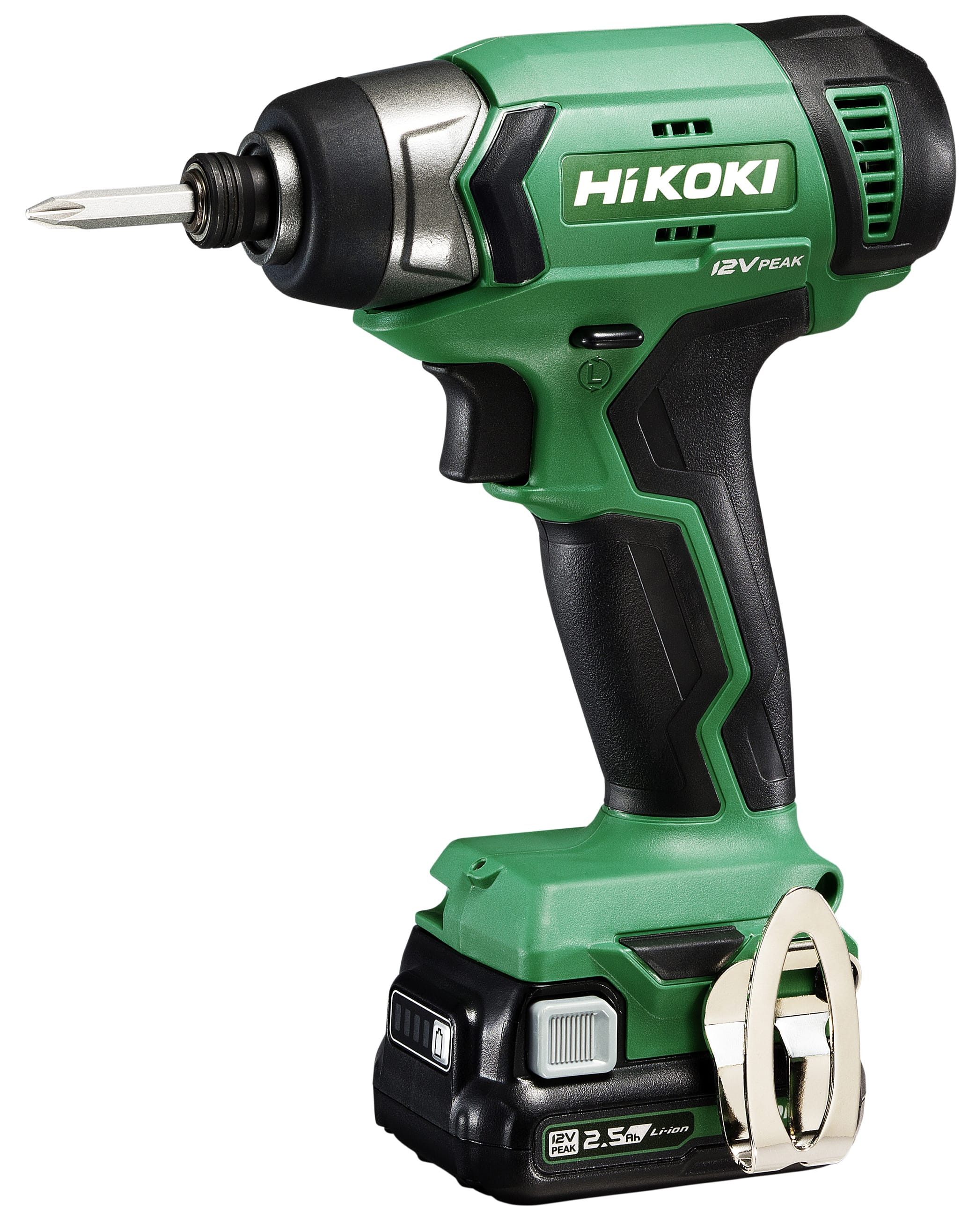 HIKOKI POWER TOOLS - Avvitatore A Impulsi 12V, 110Nm, Attacco Esagonale 1/4'', 2 X 2.5Ah - Hex1/4'' - 110Nm - Brushed - Scatola Di Cartone - Dimensioni Confezione Singola: 279X380X101 Mm (Lxwxh) - Peso Confezione Singola: 3,5 Kg