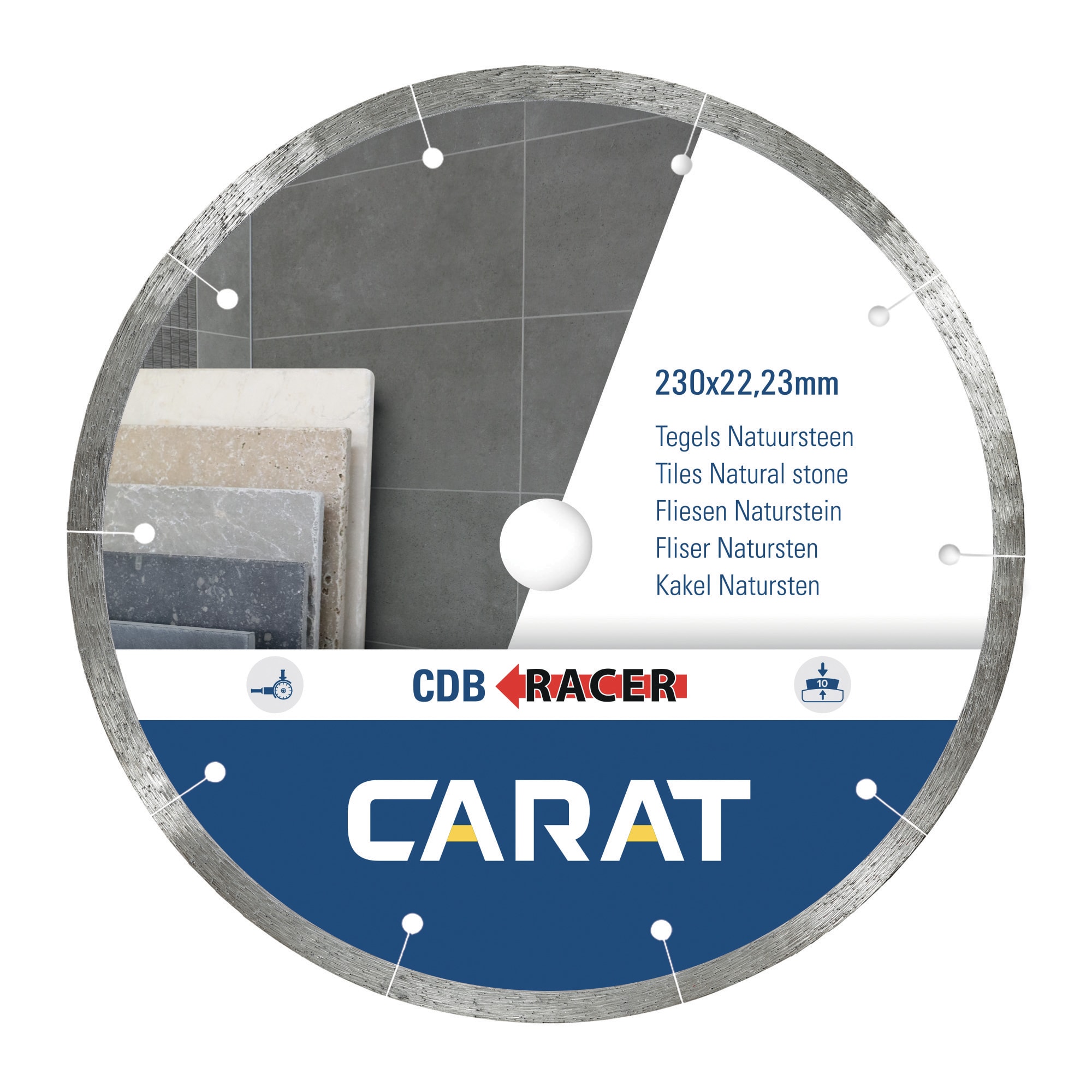 HIKOKI POWER TOOLS - Disco diamantato per piastrelle CDB d.115x22.23mm, RACER - sostituisce cod. CDB1153000