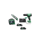 HIKOKI POWER TOOLS - KIT DV18DA+UTENSILI MANUALI+2X2AH