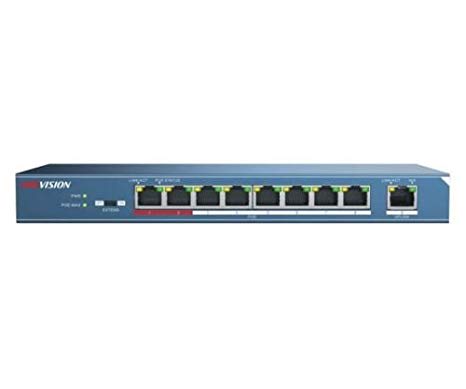 HIKVISION - DS-3E0109P-E SWITCH UNMAN 8 POE