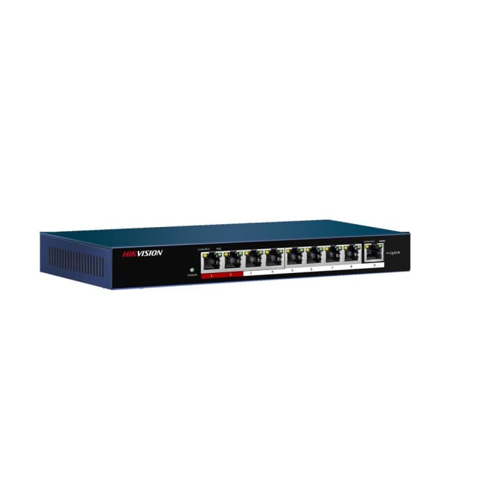 HIKVISION - DS-3E0109P-E/M SWITCH UNMAN 8 POE ECO