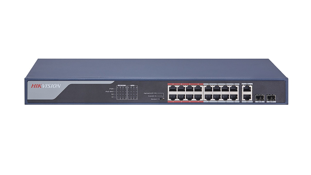HIKVISION - DS-3E0318P-E SWITCH UNMAN 16 POE 301801298