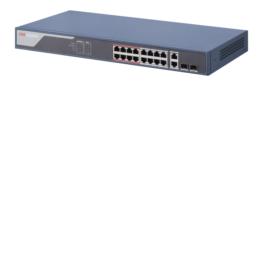 HIKVISION - DS-3E1318P-SI SWITCH SM.MAN16 POE 2 COMB
