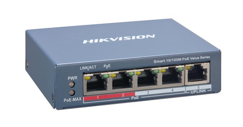 HIKVISION - DS-3E1105P-EI/M SMART SWITCH POE 10/100