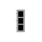 HIKVISION - DS-KD-ACF3/S CORNICE A INCASSO INOX 3 MO