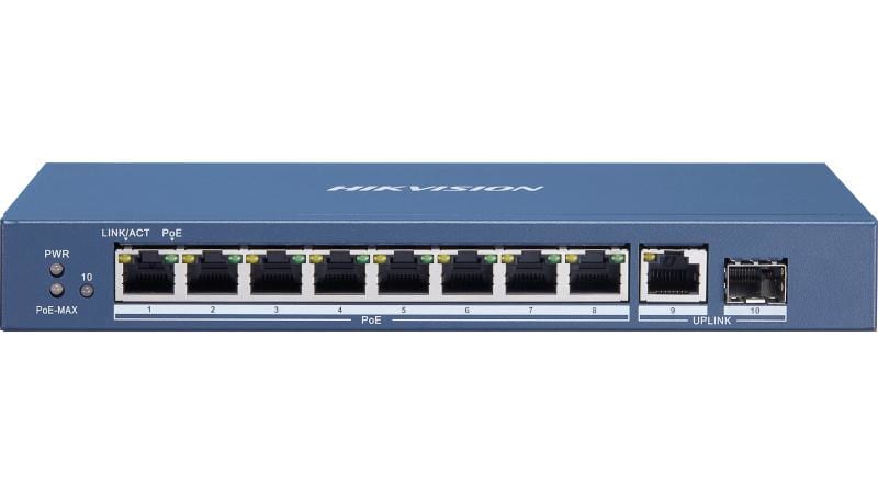 HIKVISION - DS-3E0510P-E/M SWITCH GIGAB UNMAN 8POE E