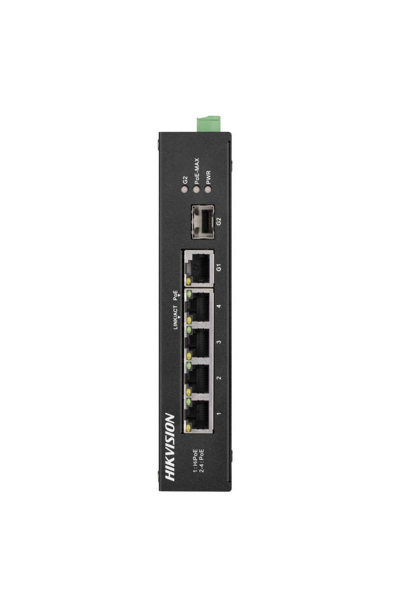 HIKVISION - DS-3T0306HP-E/HS SWITCH DIN GIGABIT 4 PO