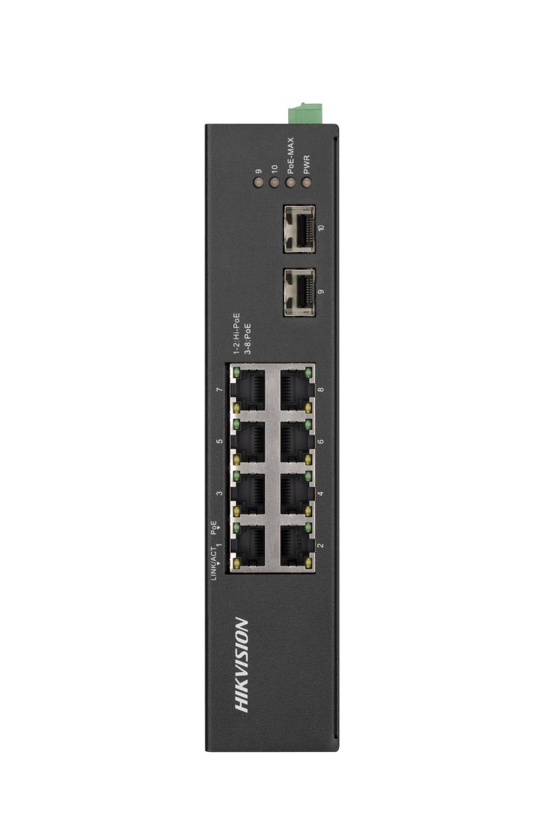 HIKVISION - DS-3T0510HP-E/HS SWITCH DIN GIGABIT 8 PO
