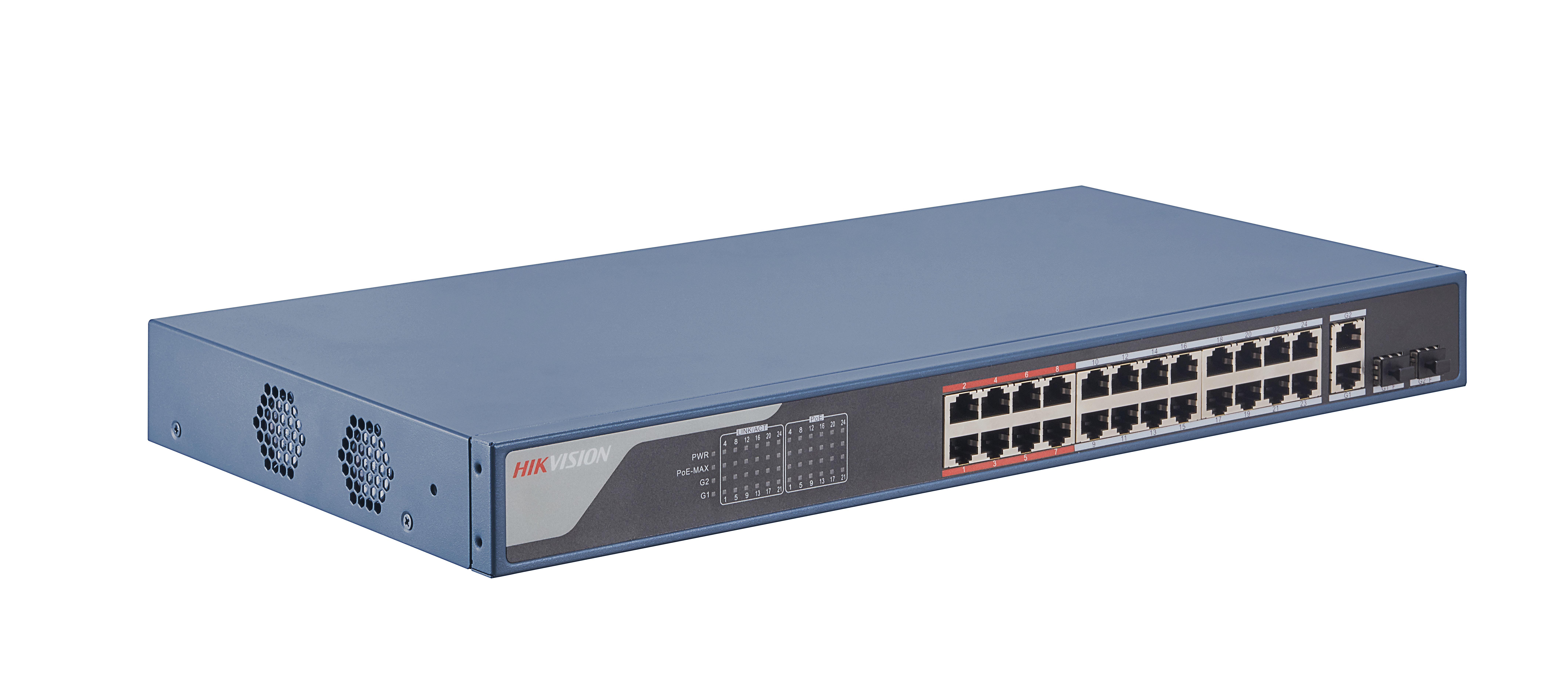 HIKVISION - DS-3E1326P-EI SWITCH SMART MAN 24 POE